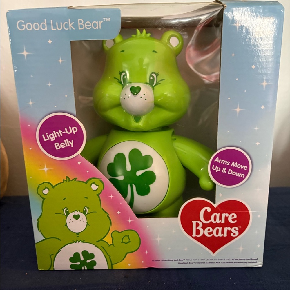 Care Bears Green Good Luck Bear Light-Up Belly Toy